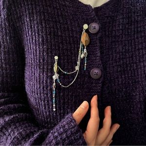 Swarovski Unique sweater clasps / brooches